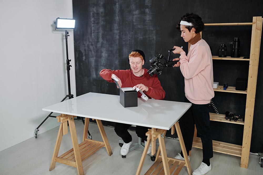 Cameraman shooting